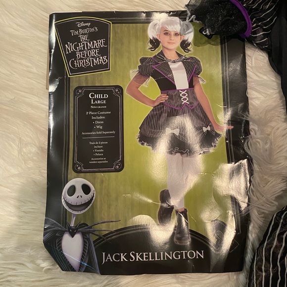 Girls Jack skellington costume (W) - Picture 5 of 5
